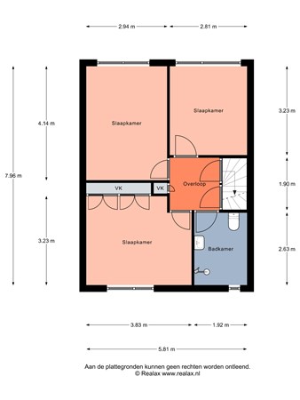 Floorplan - Cor Keestraat 8, 3752 VJ Bunschoten-Spakenburg